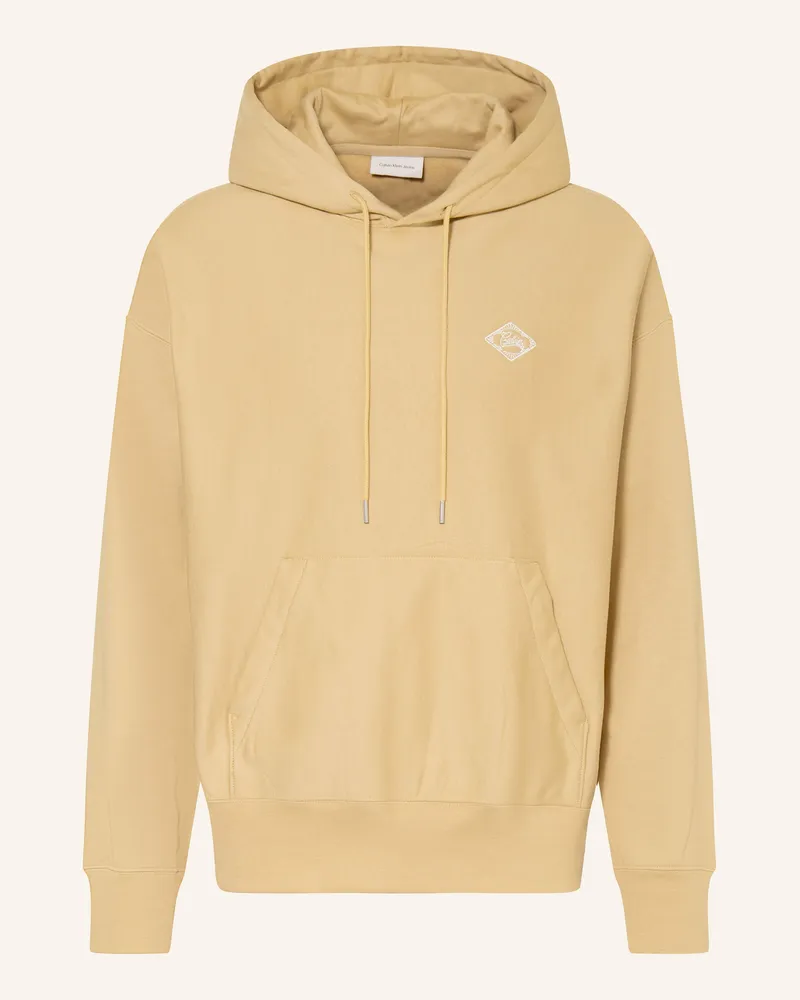 Calvin Klein Hoodie braun Camel