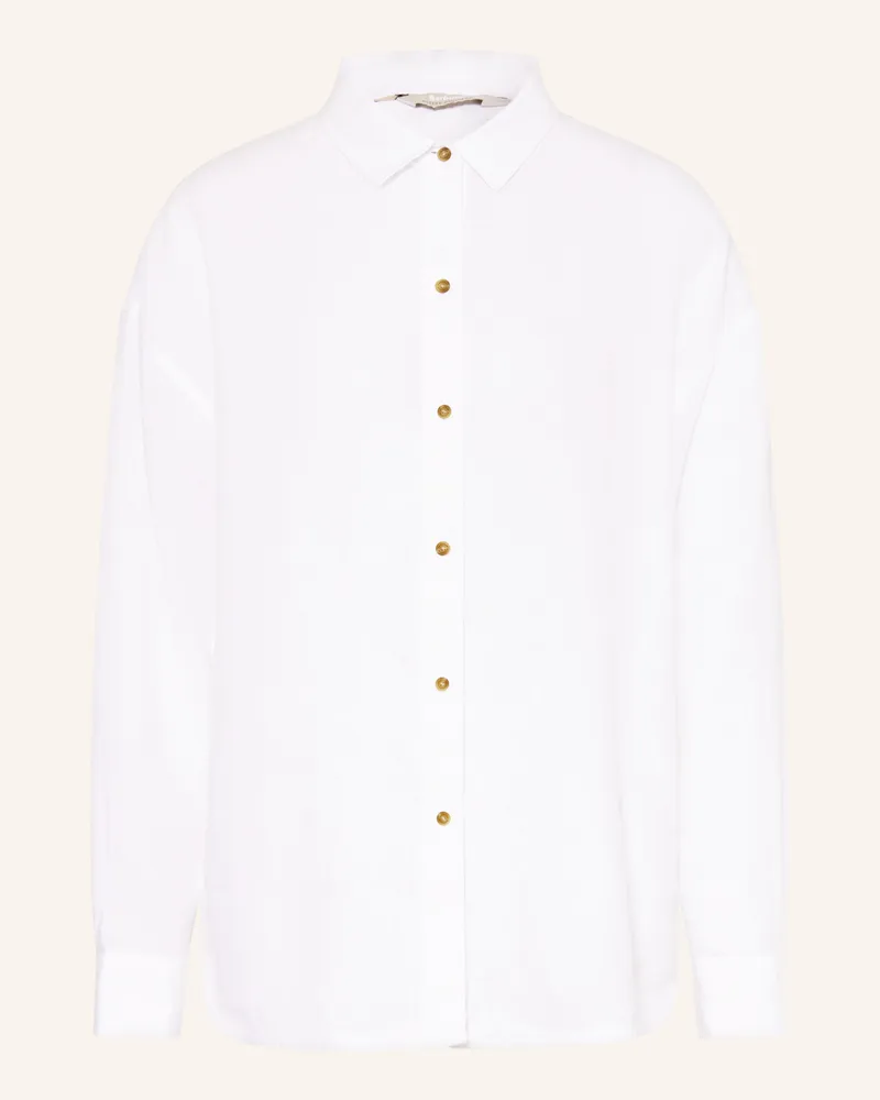 Barbour Hemdbluse Hampton Aus Leinen weiss Weiss