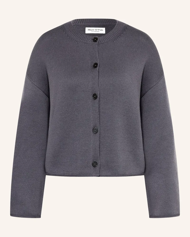 Marc O'Polo Strickjacke blau Blaugrau