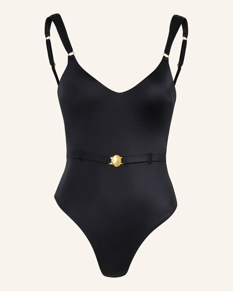 Banana Moon Badeanzug Haneya Coraliss schwarz Schwarz