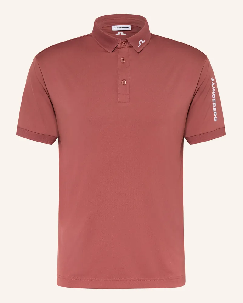 J.Lindeberg Funktions-Poloshirt rot Dunkelrot
