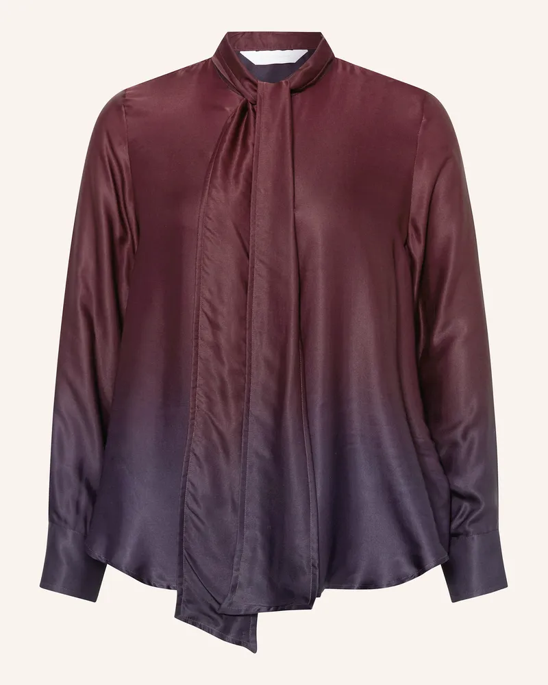 Robert Friedman Schluppenbluse Miya Aus Satin rot Dunkelrot