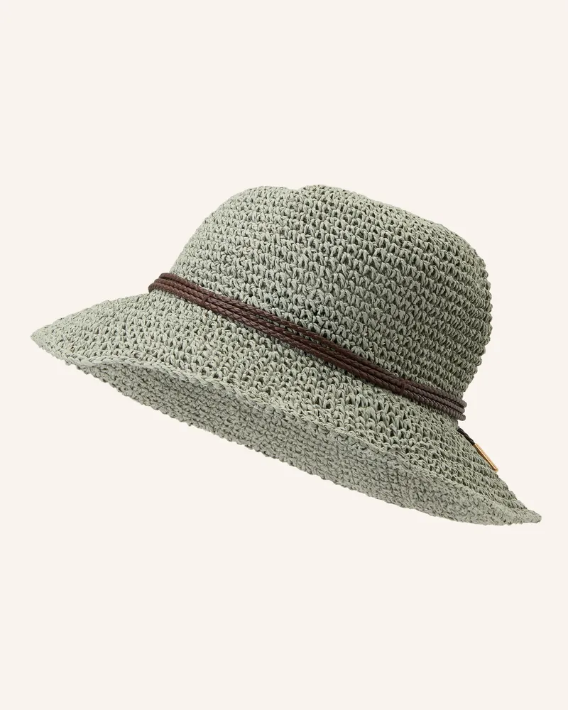 P.A.C. Strohhut Lilen grau Blaugrau