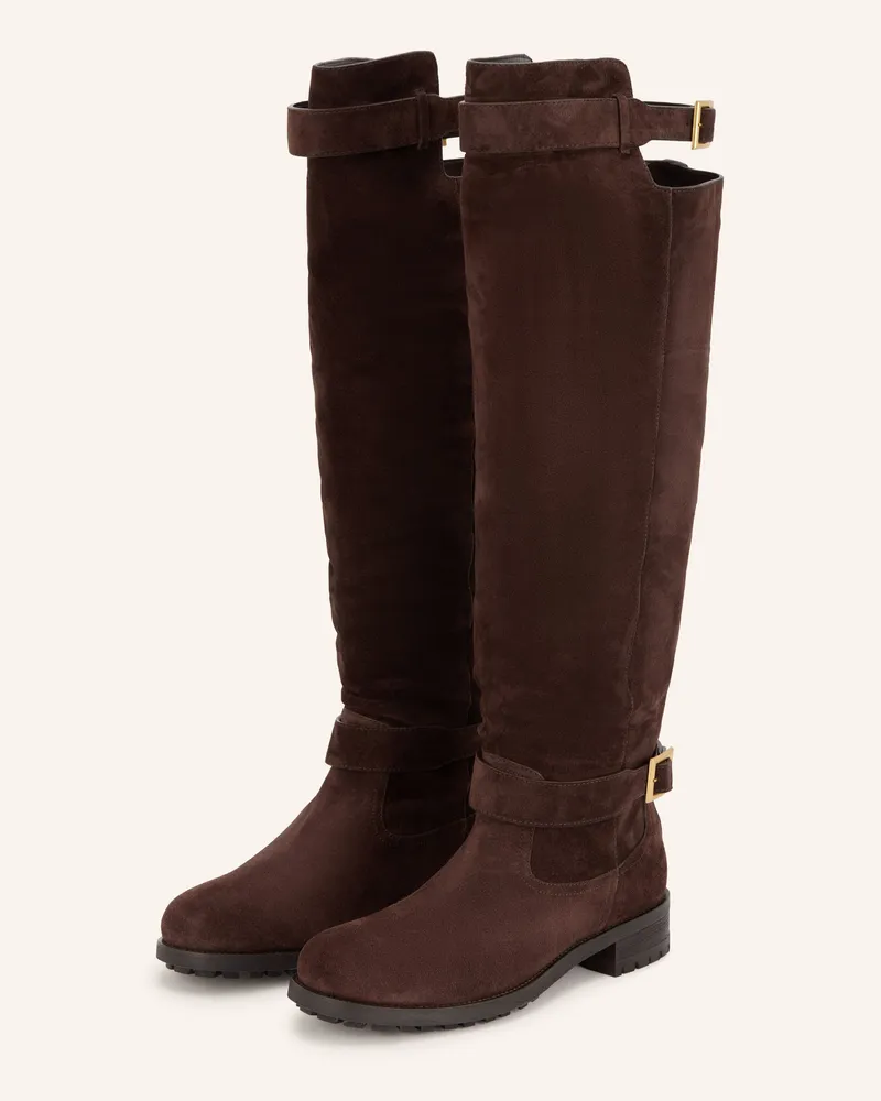 Jimmy Choo Stiefel Biker Kb braun Dunkelbraun