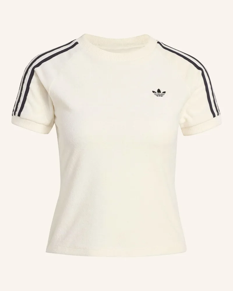 adidas T-Shirt Terry Towel Cali Aus Frottee weiss Weiss