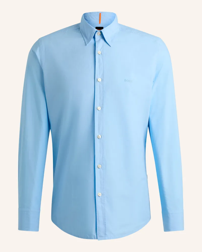 HUGO BOSS Hemd RELEGANT Regular Fit Blau