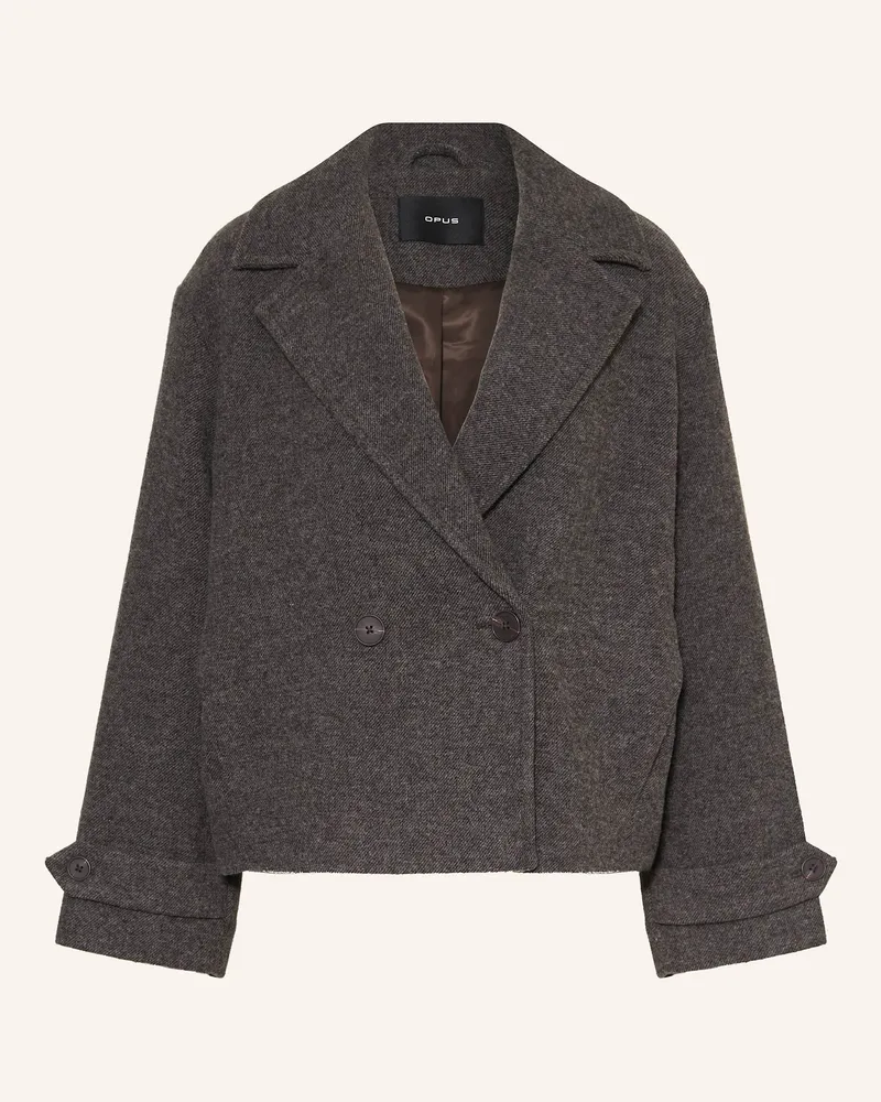 OPUS Cabanjacke Hallyn grau Dunkelgrau