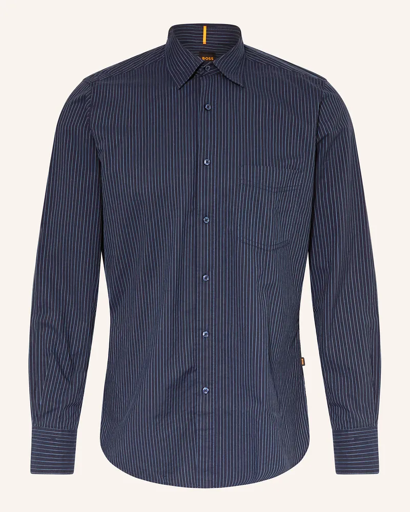 HUGO BOSS Hemd REMITON Regular Fit Dunkelblau