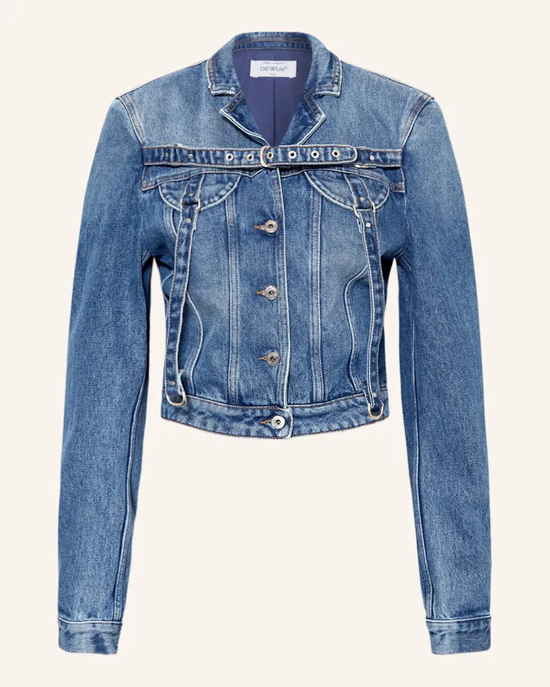 OFF-WHITE Cropped-Jeansjacke 4500