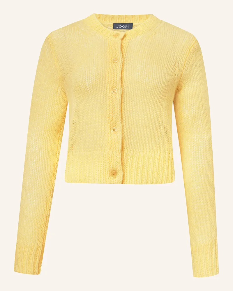 JOOP! Strickjacke KALA mit Alpaka Hellgelb