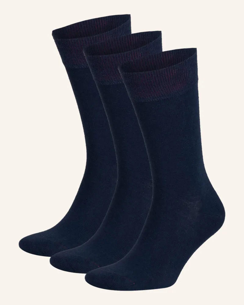 Von Jungfeld 3er-Pack Strümpfe blau Marineblau