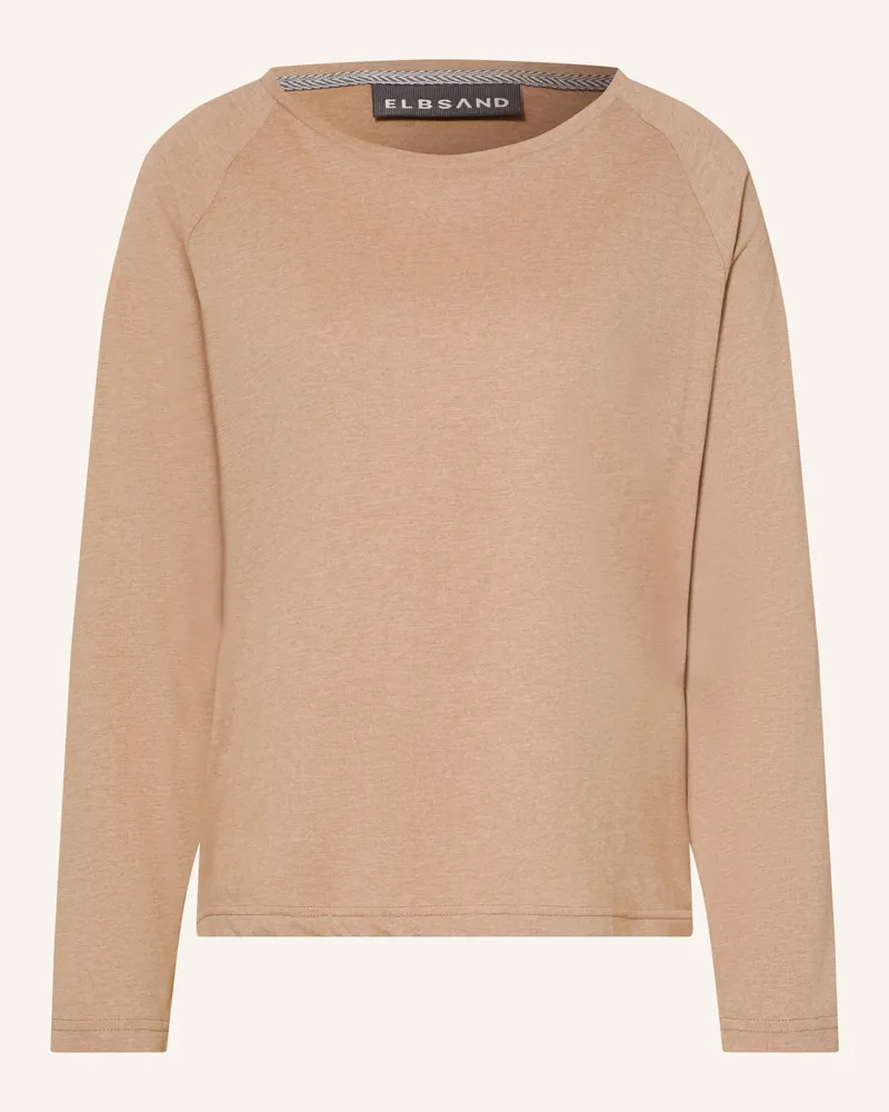 ELBSAND Longsleeve Tira braun Beige