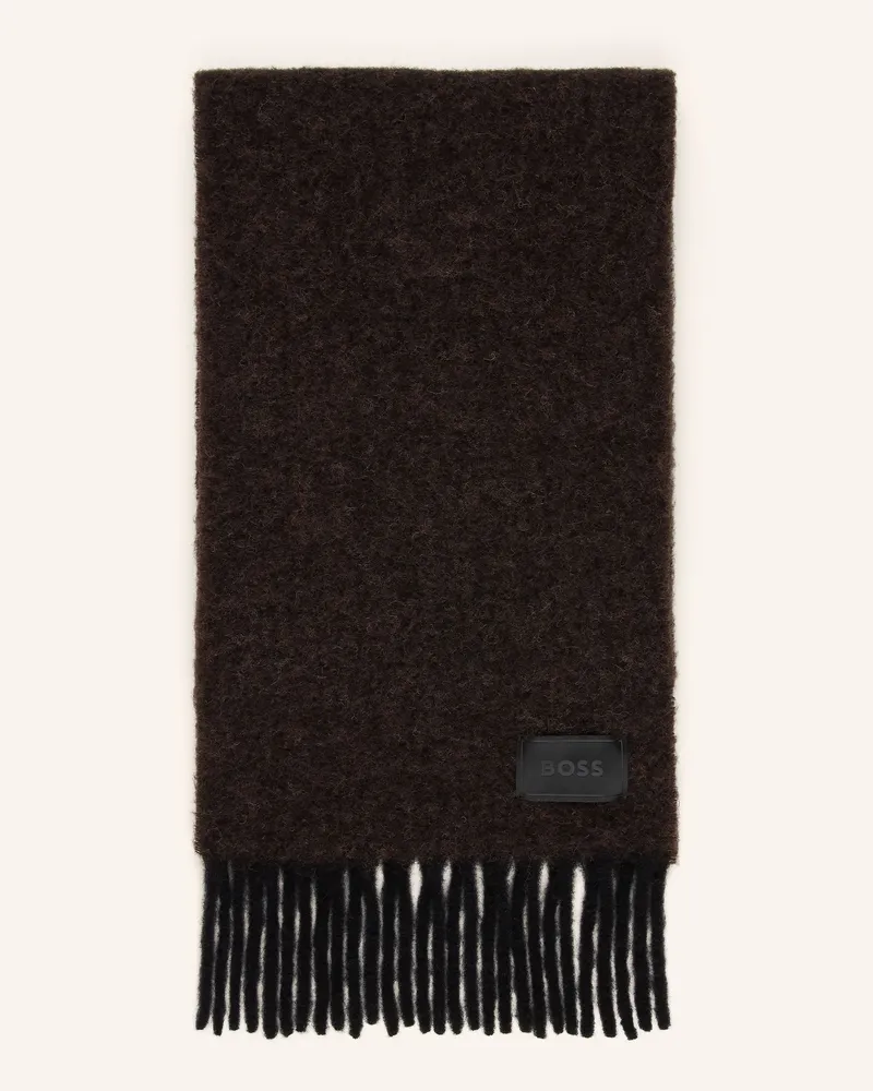 HUGO BOSS Schal Yulyette grau Dunkelgrau