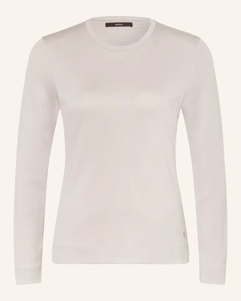 windsor. Longsleeve Hellgrau