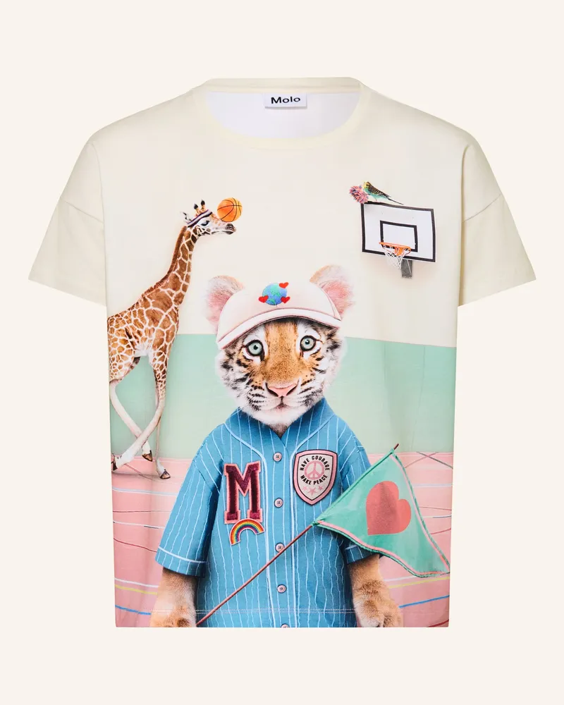 Molo T-Shirt weiss Hellgelb