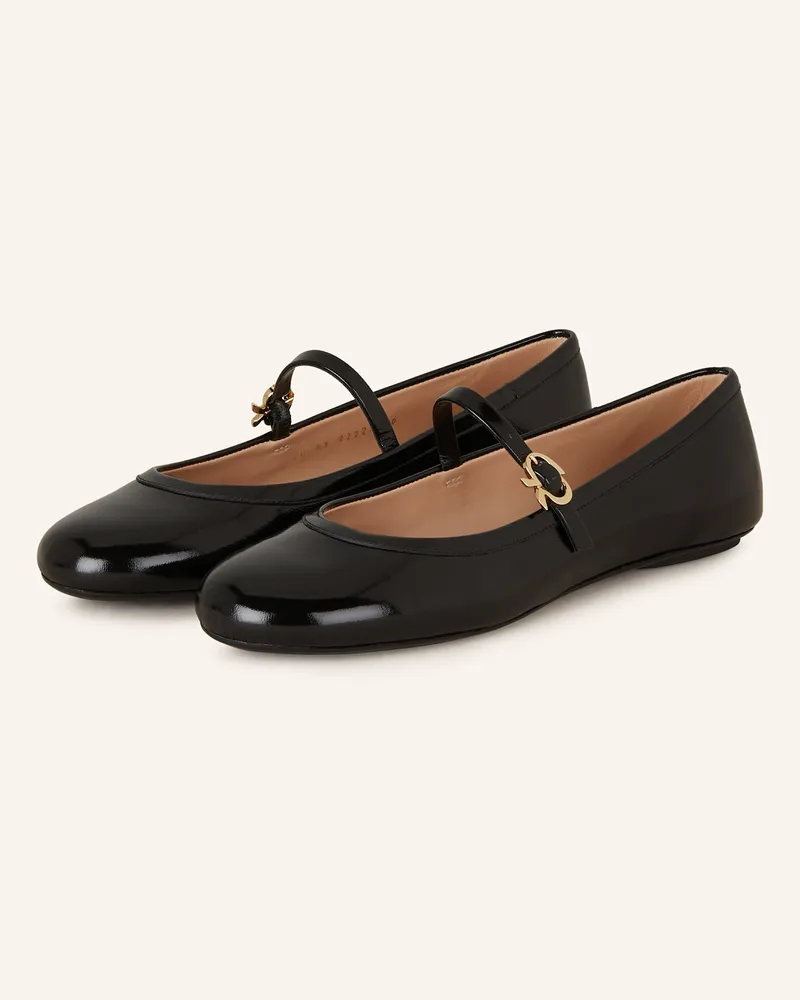 Gianvito Rossi Mary-Jane-Ballerinas CARLA Schwarz