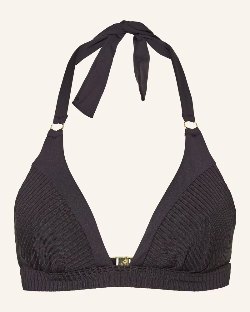 Cyell Neckholder-Bikini-Top CAVIAR Schwarz