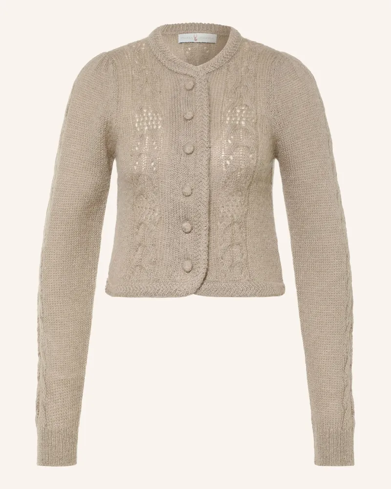 Johann & Johanna Strickjacke Mit Mohair beige Taupe