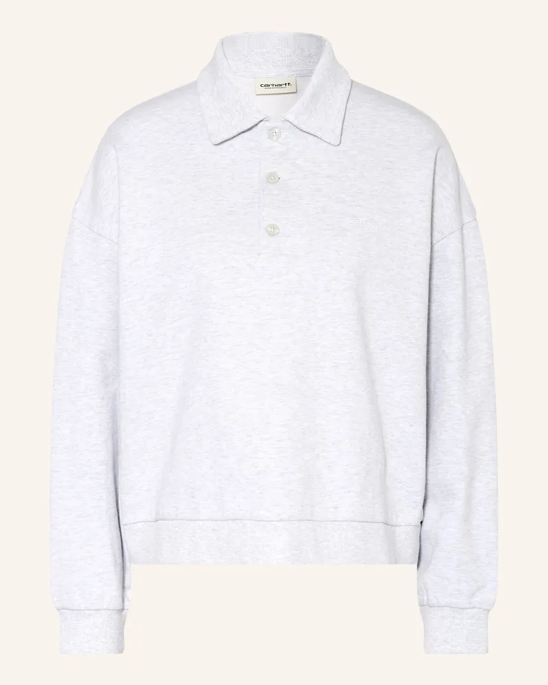 Carhartt WIP Sweat-Poloshirt Brenta grau Hellgrau