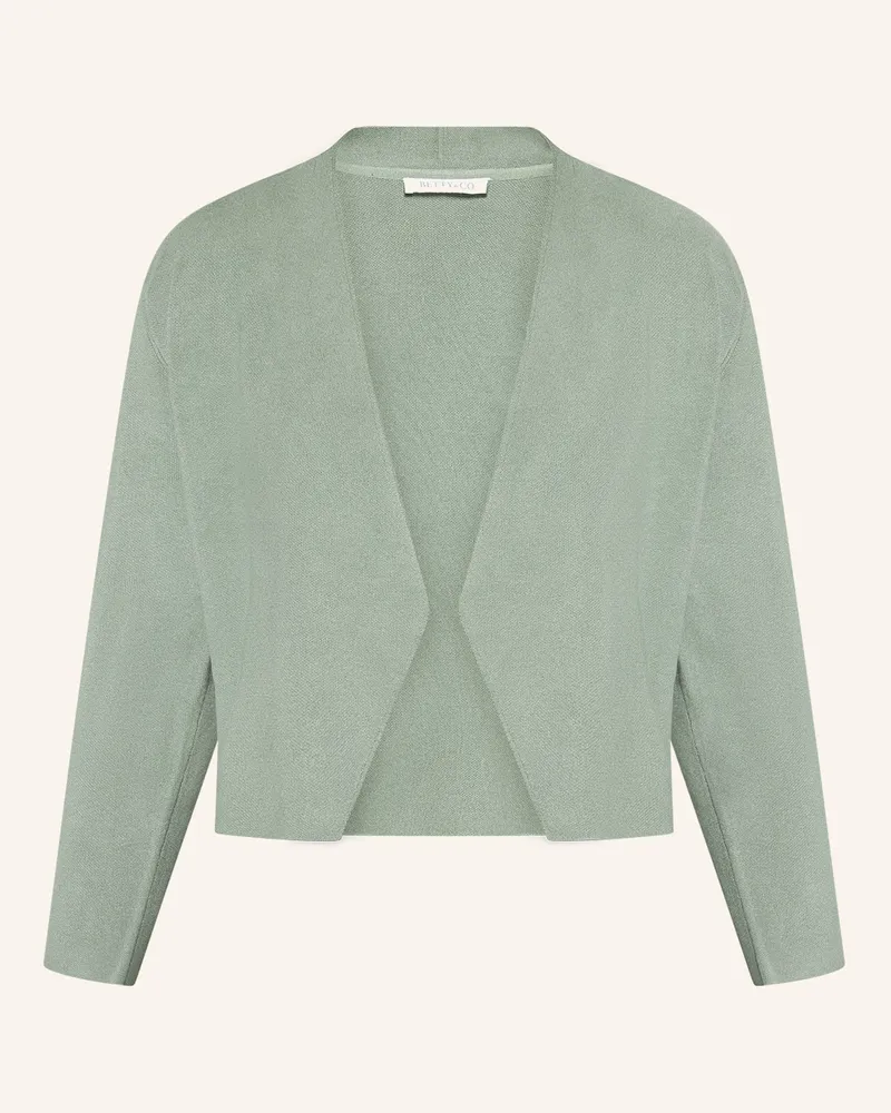 Betty Barclay Feinstrickjacke Ohne Verschluss gruen Grün