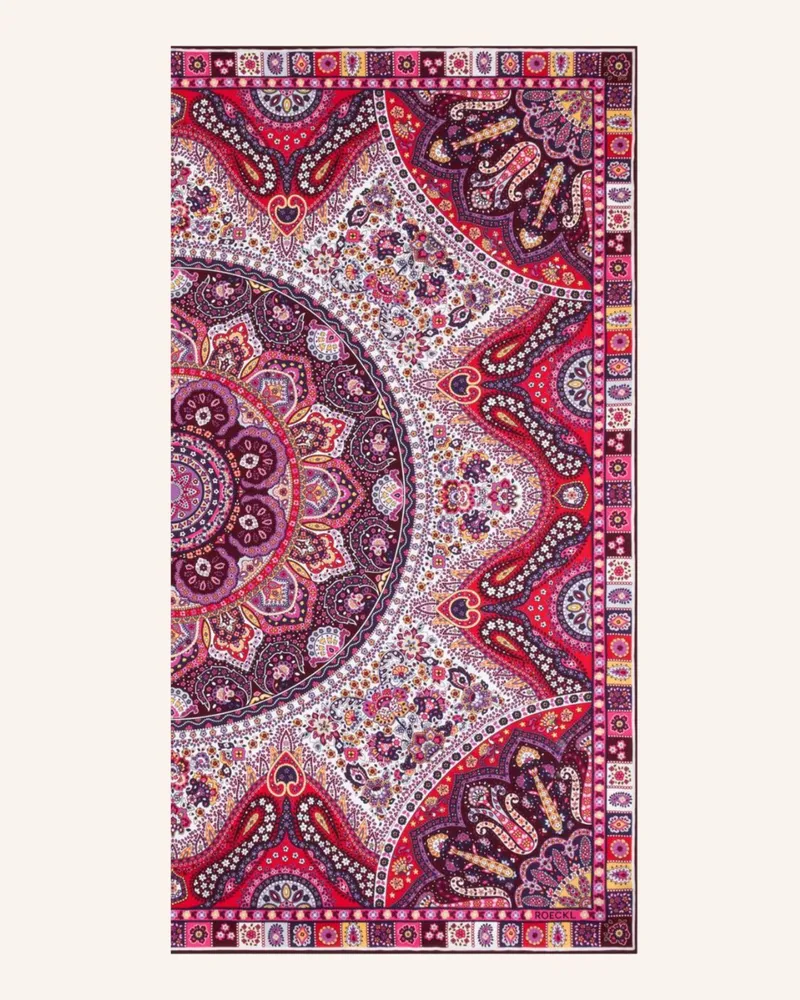 Roeckl Seidentuch Small Circular Paisley lila Lila