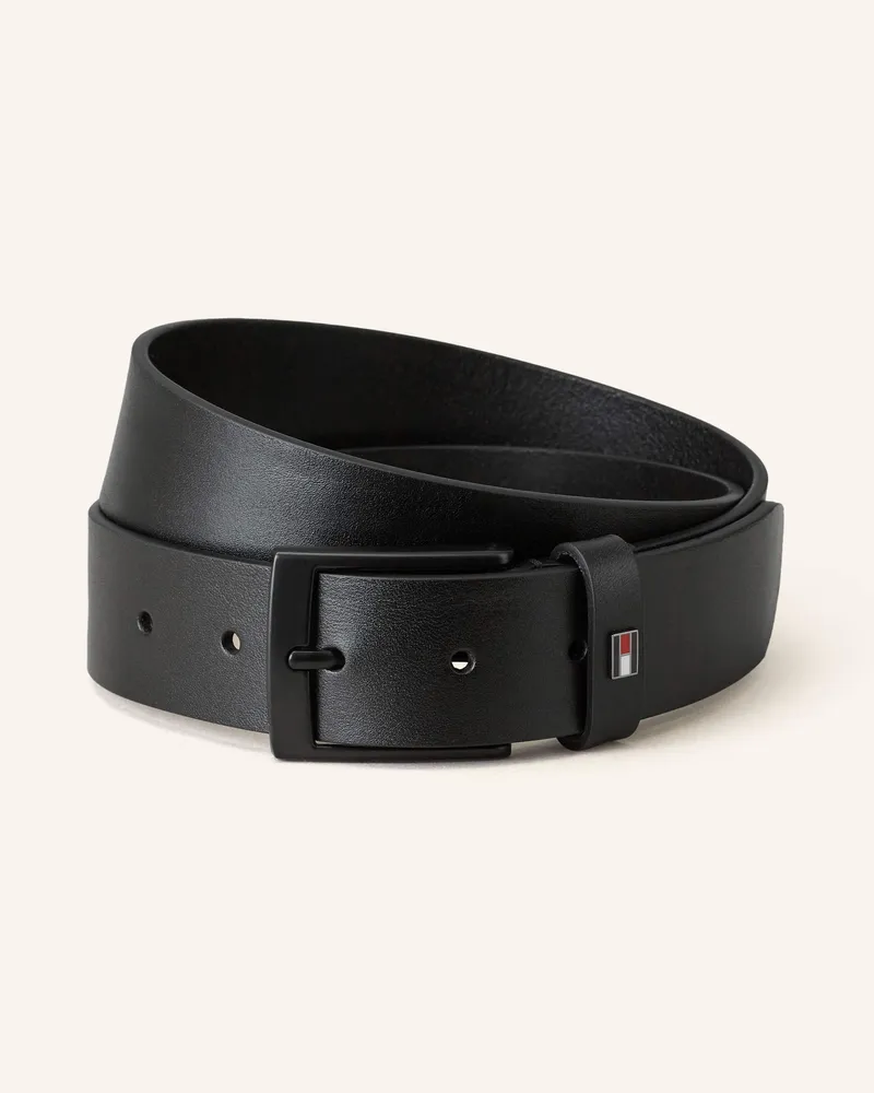 Tommy Hilfiger Ledergürtel Adan schwarz Schwarz