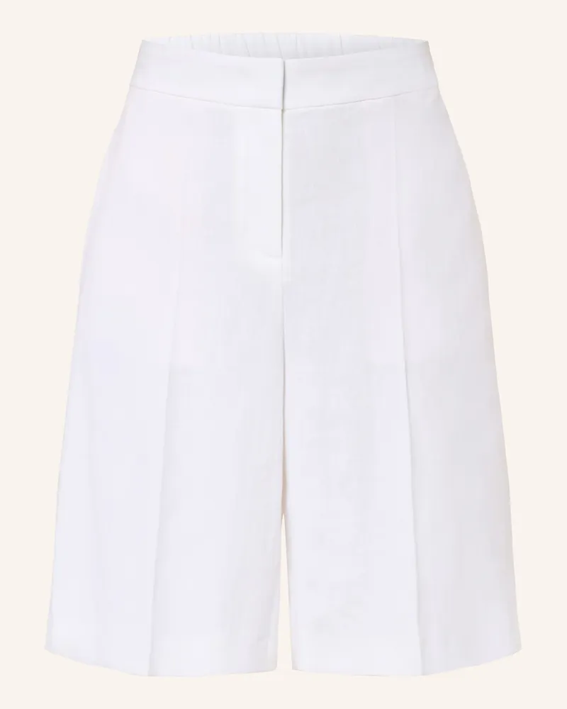 HUGO BOSS Bermudas TIANALA mit Leinen Weiss