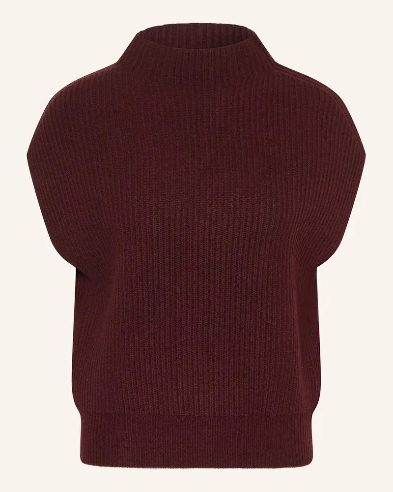 lilienfels Pullunder mit Cashmere Dunkelrot