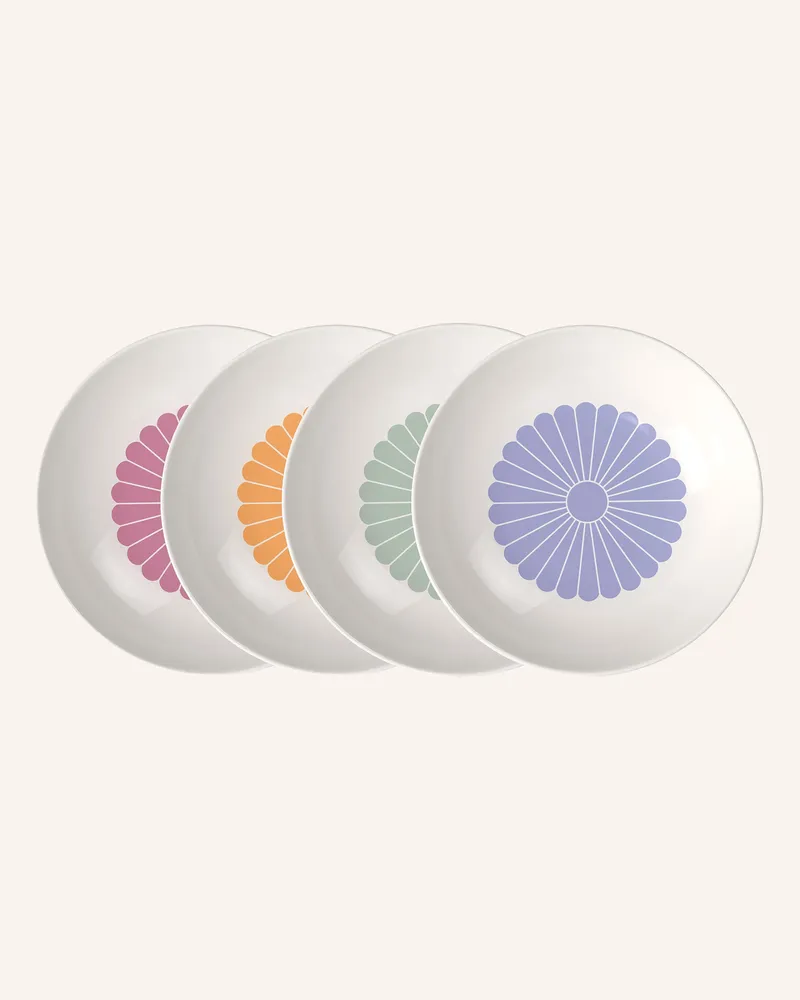 Villeroy & Boch Pastaschale, 4-Teilig Fleur Couleur weiss Gelb