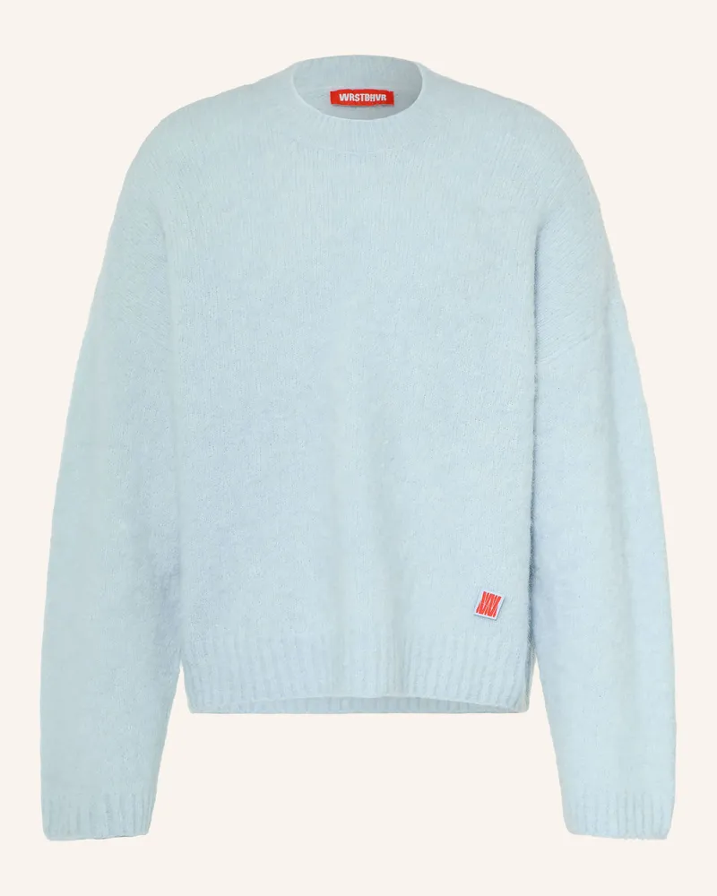 WRSTBHVR Pullover Enci v3 Mit Alpaka blau Hellblau