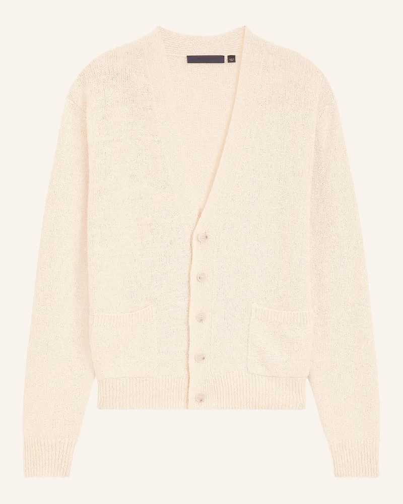 HUGO BOSS Strickjacke Nivo beige Creme