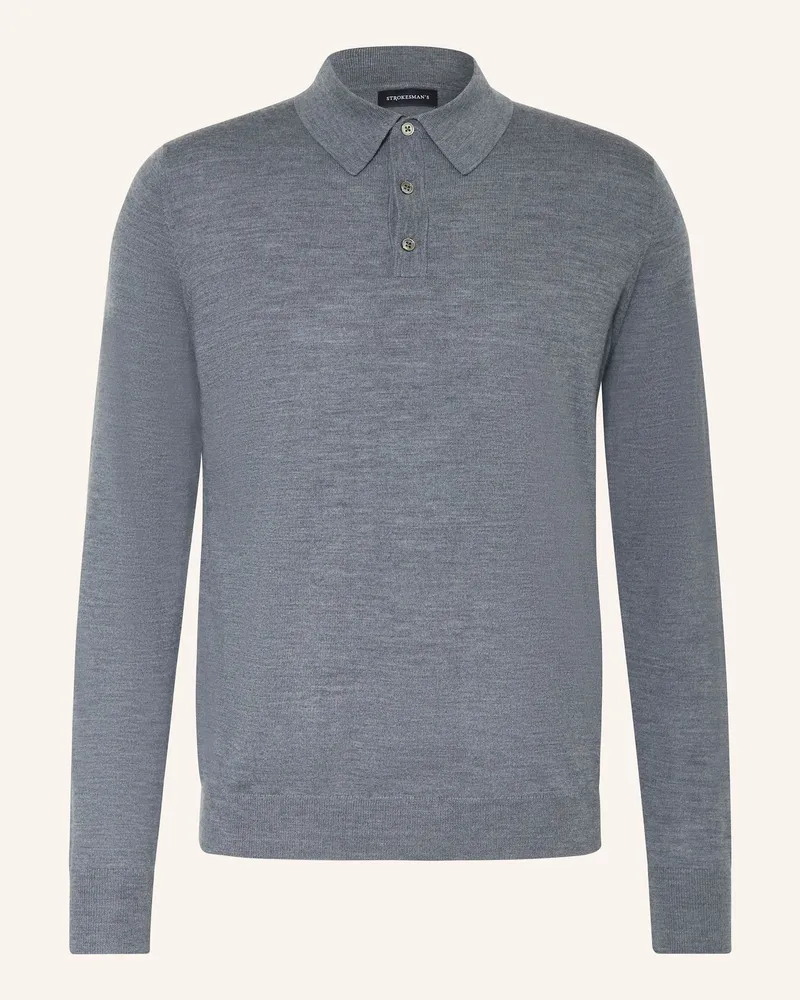 Strokesman's Strick-Poloshirt grau Grau