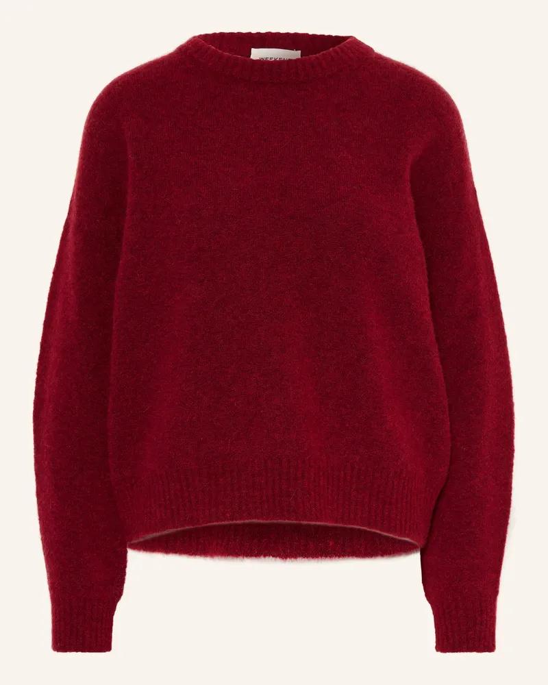 Max Mara Pullover Mit Alpaka rot Dunkelrot