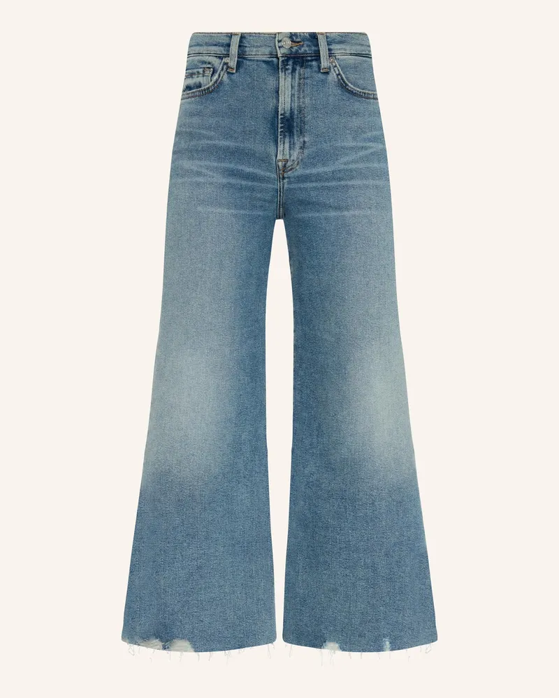 7 for all mankind Jeans ULTRA HIGH RISE CROPPED JO Flare Fit Blau