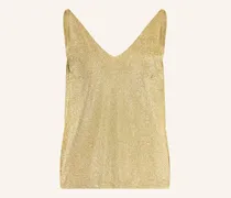 Stricktop Zuani Mit Glitzergarn gold