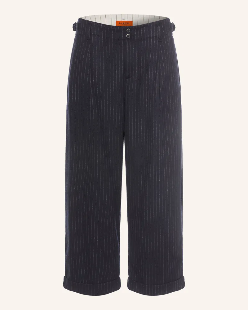 BARENA Hose Felucon Fune Regular Fit Mit Verkürzter Beinlänge blau Dunkelblau