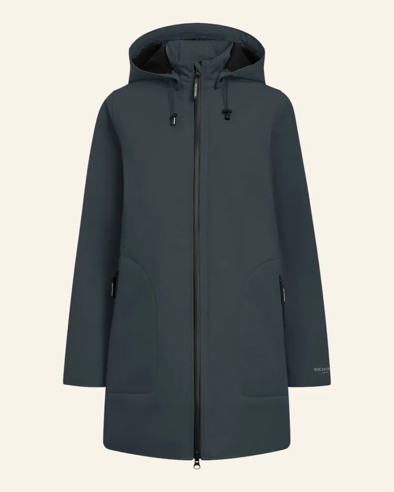 Ilse Jacobsen Regenmantel Mit Abnehmbarer Kapuze blau Dunkelblau