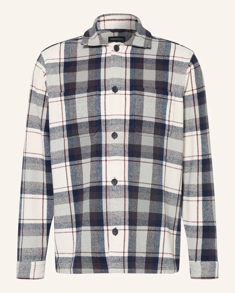 Strokesman's Hemd Comfort Fit blau Ecru