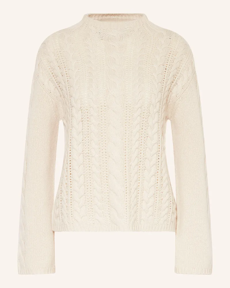 Mrs & HUGS Pullover Mit Cashmere beige Creme
