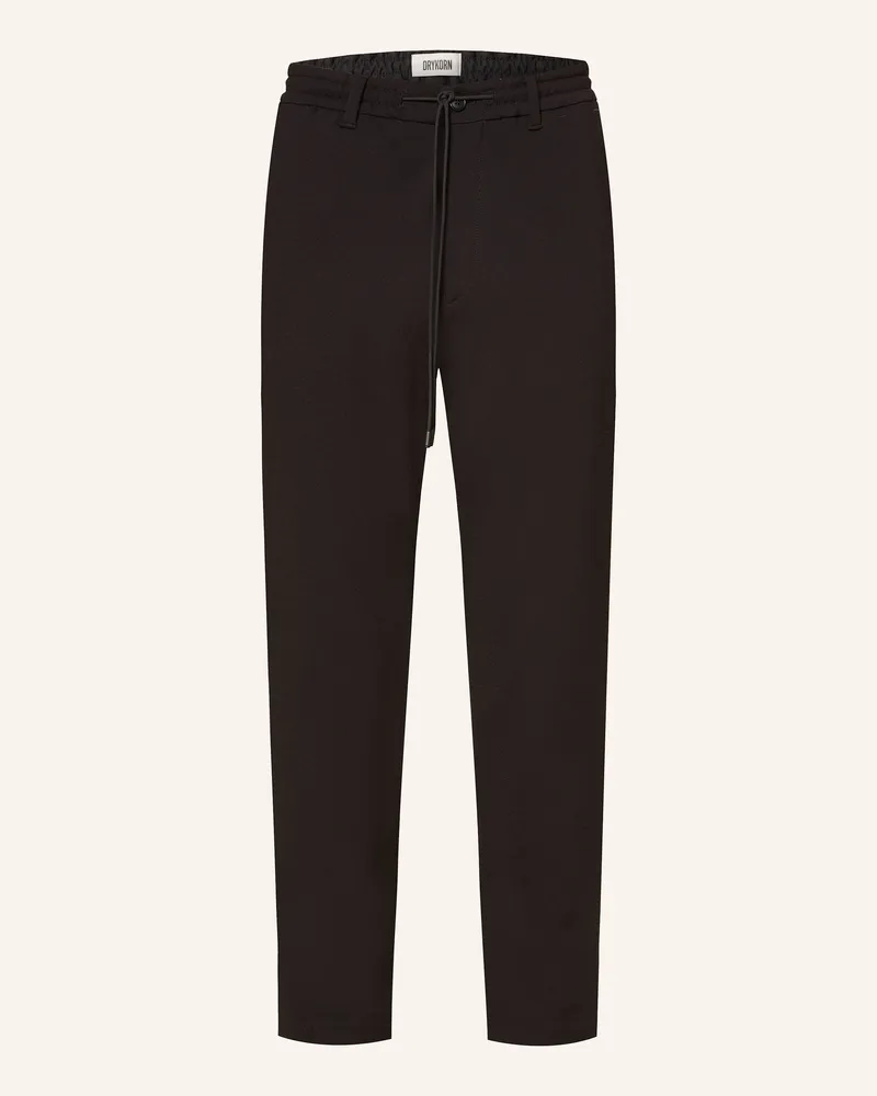 Drykorn Jerseyhose DEGER im Jogging-Stil Slim Fit Schwarz