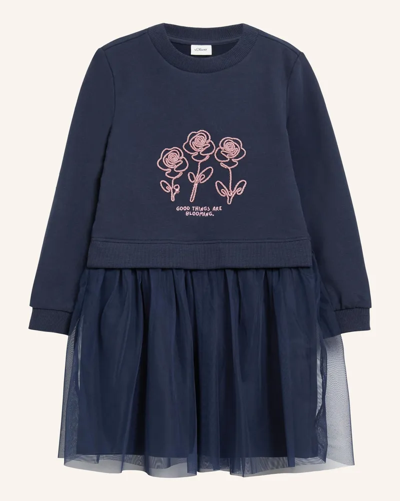 S.Oliver Kleid blau Blau