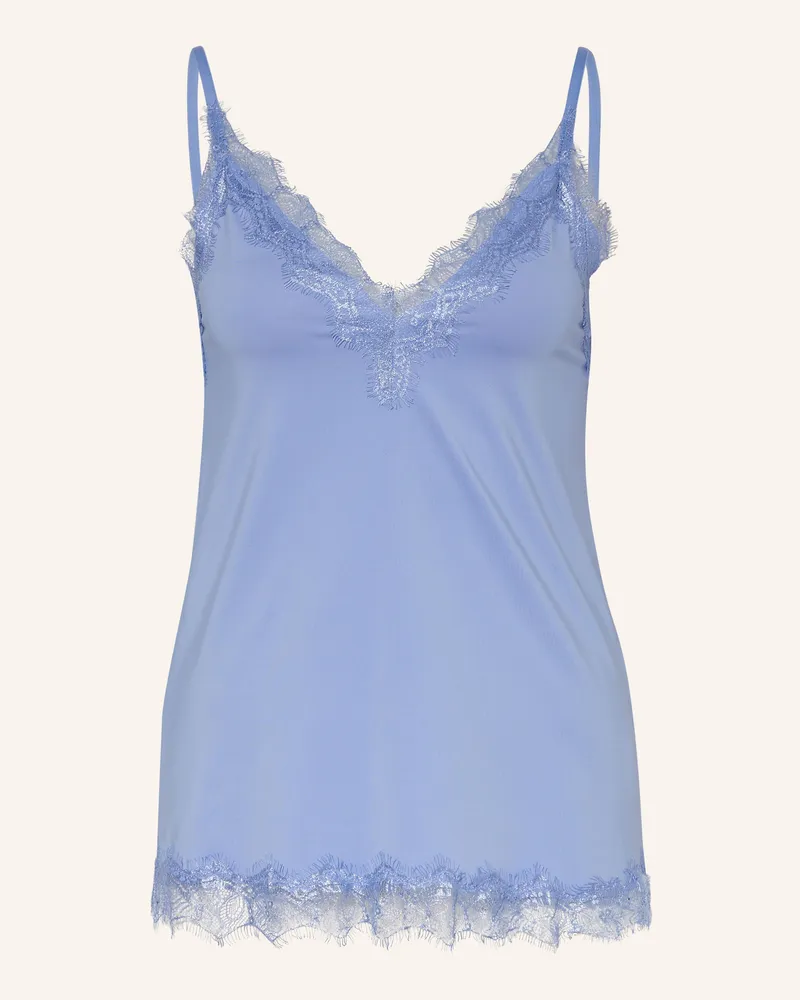 Rosemunde Top BILLIE mit Spitze Hellblau