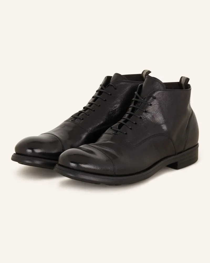Officine Creative Italia Schnürboots Chronicle/057 schwarz Schwarz