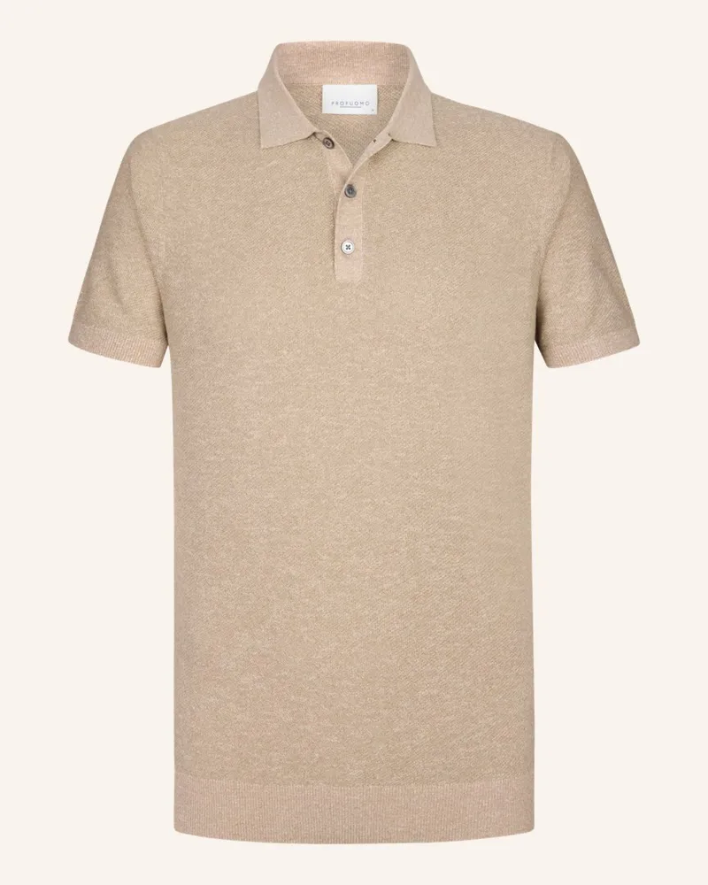 Profuomo Poloshirt Beige