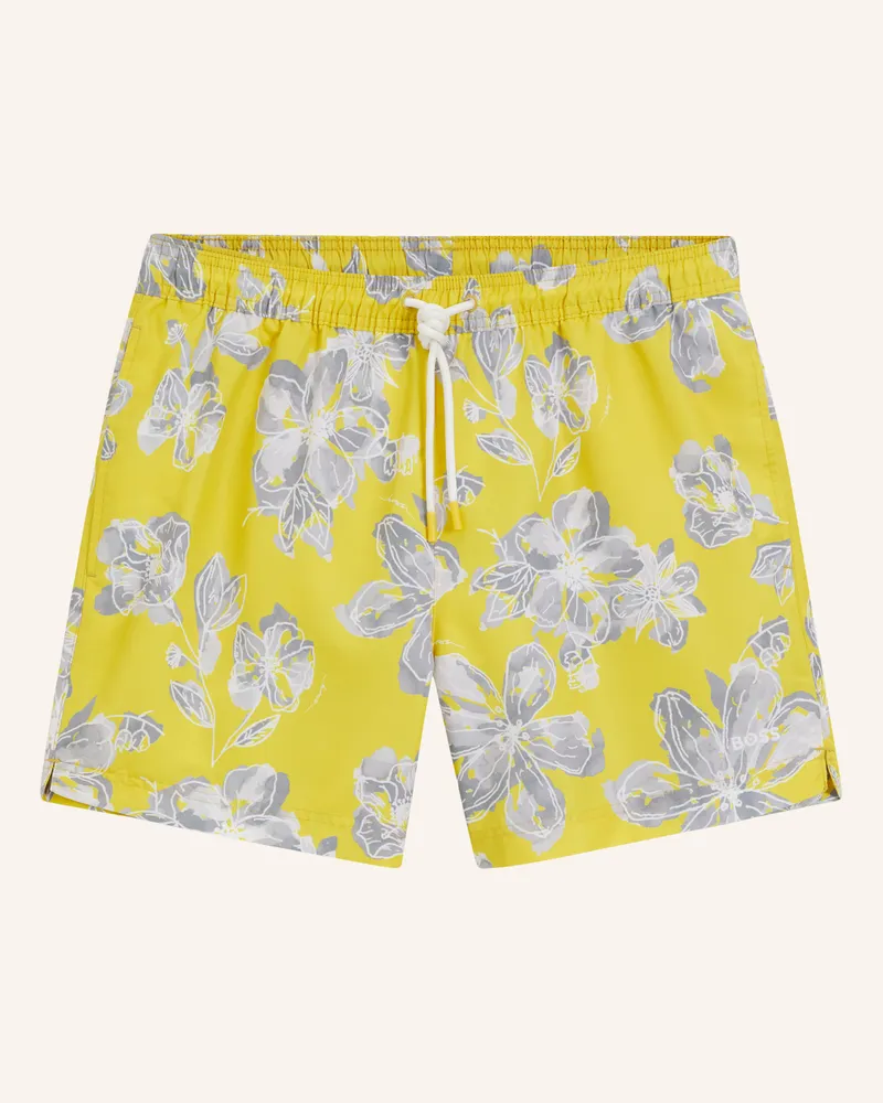 HUGO BOSS Badeshort Discus gelb Gelb