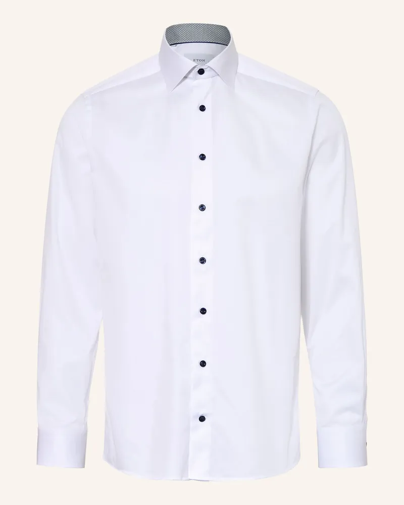 Eton Hemd Contemporary Fit weiss Weiss