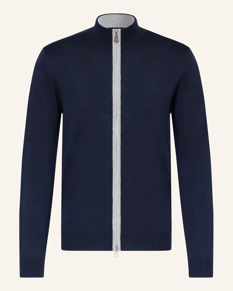 Stenströms Strickjacke Aus Merinowolle blau Dunkelblau