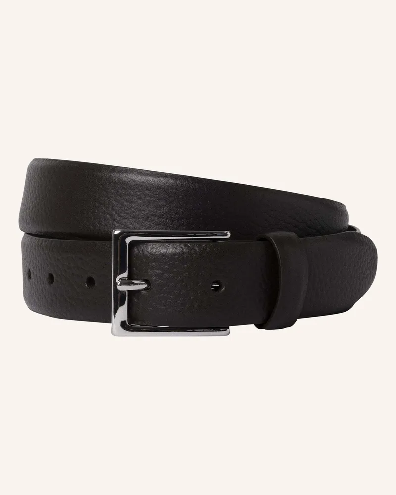 Hackett Gürtel 32MM PEBBLE BELT Dunkelbraun