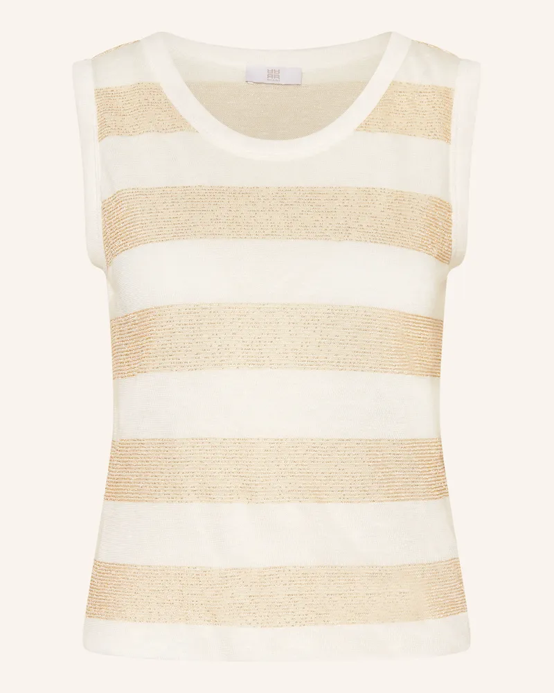 Riani Stricktop mit Glitzergarn Weiss