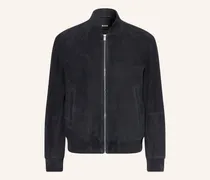 Lederblouson Muller blau